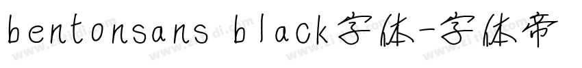 bentonsans black字体字体转换